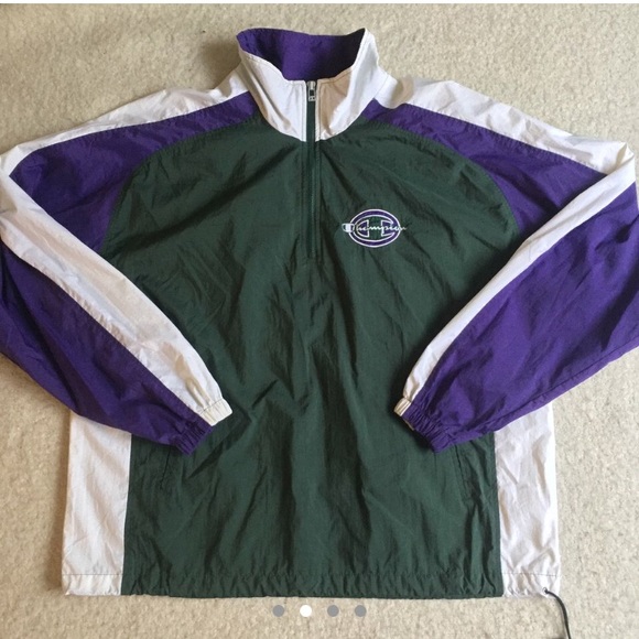 🔥 Vintage Retro 1990's Champion Windbreaker - Picture 2 of 4